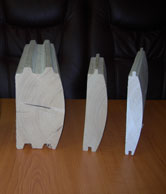 Radius profiles used zrubov