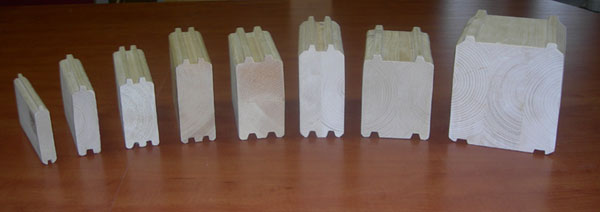 Standard profiles used zrubov